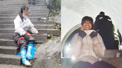 李子萱截瘫女孩55小时登顶泰山